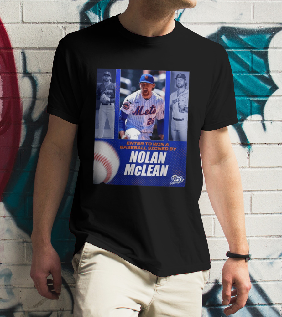 Enter To Win A Baseball Signed By Nolan McLean Mets 26 Celebrating 25 Years T-Shirt
