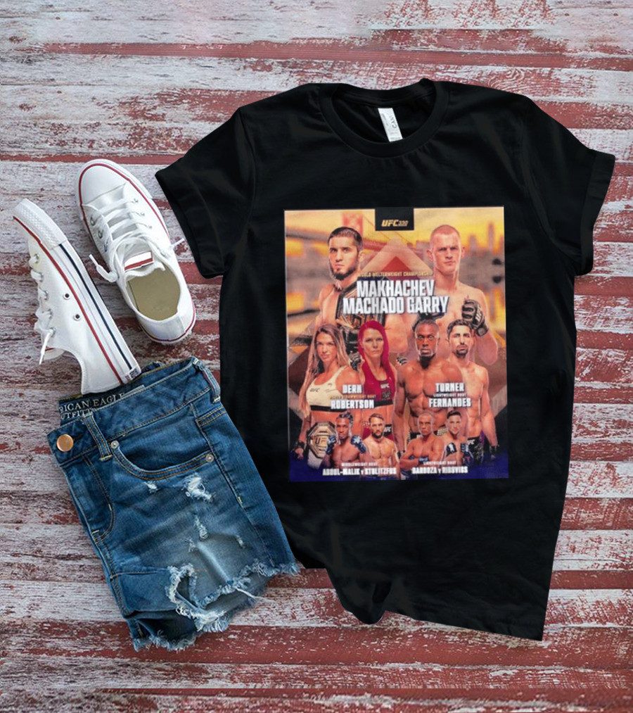 UFC 330 Welterweight Championship Makhachev Vs Machado Garry Dern Vs Robertson Turner Vs Fernandes T-Shirt