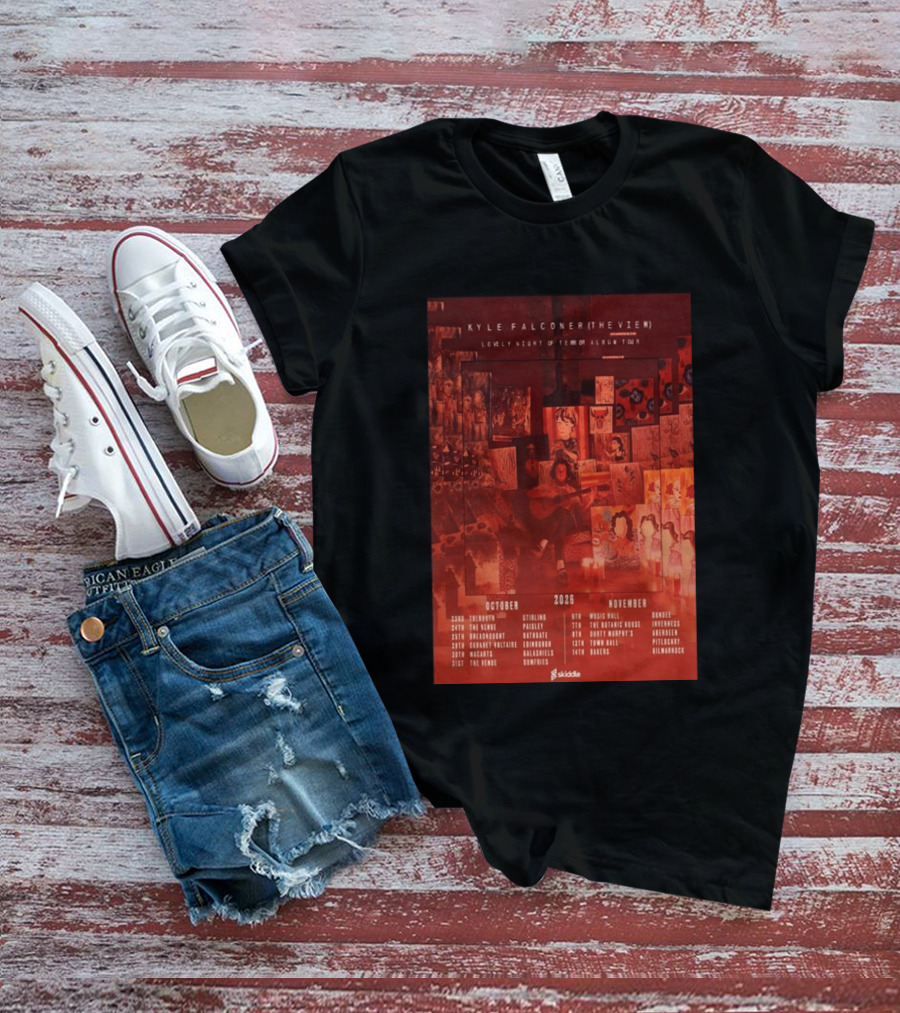 Kyle Falconer The View Lovely Night Of Terror Album Tour 2026 October November Scotland Dates T-Shirt
