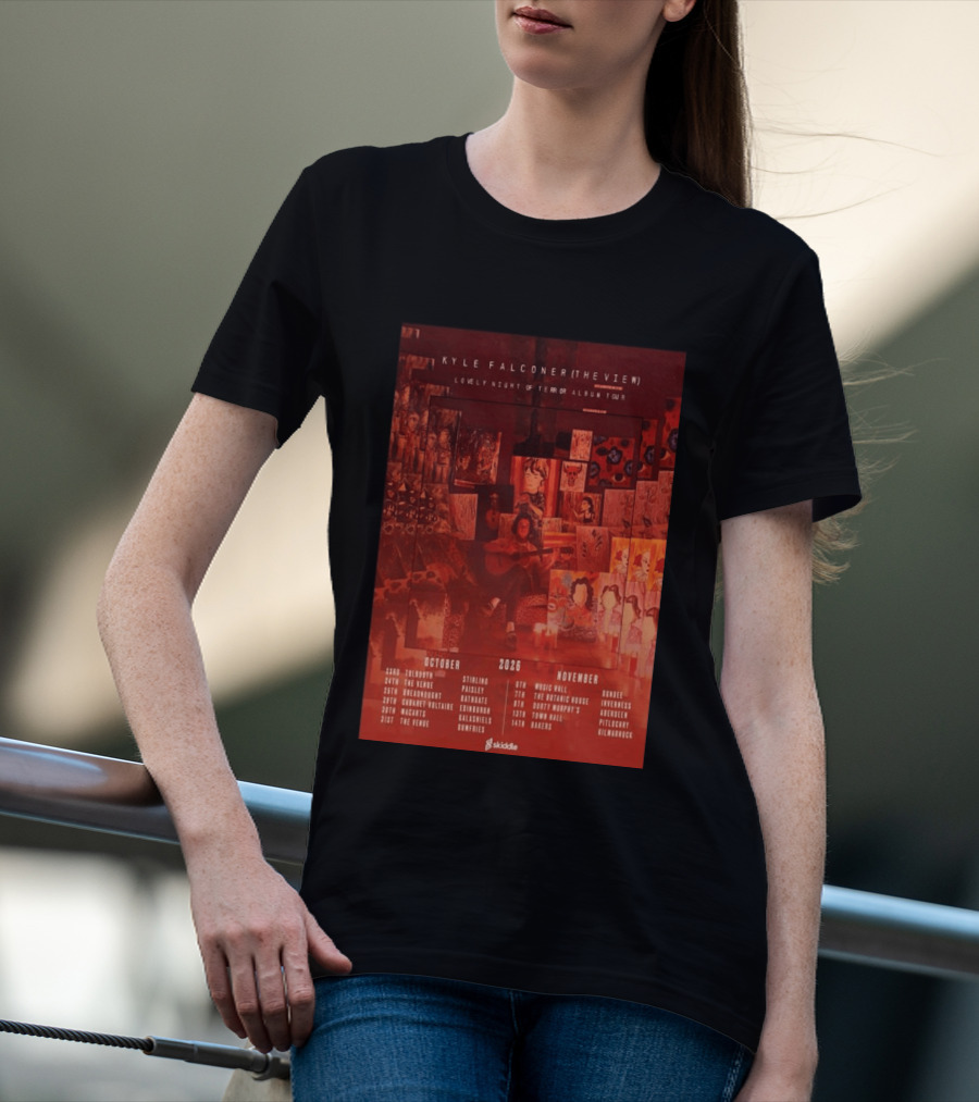 Kyle Falconer The View Lovely Night Of Terror Album Tour 2026 October November Scotland Dates T-Shirt