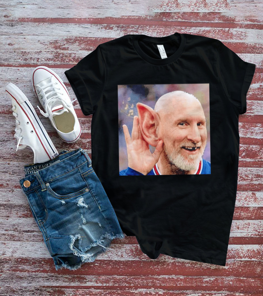 Lionel Messi Elf Meme Pessi Big Ear Music Notes Bald Man T-Shirt
