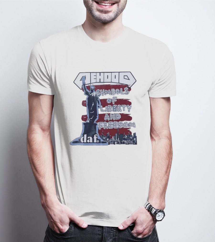 Mehood Symbols Of Liberty And Freedom Statue Of Liberty Daf T-Shirt