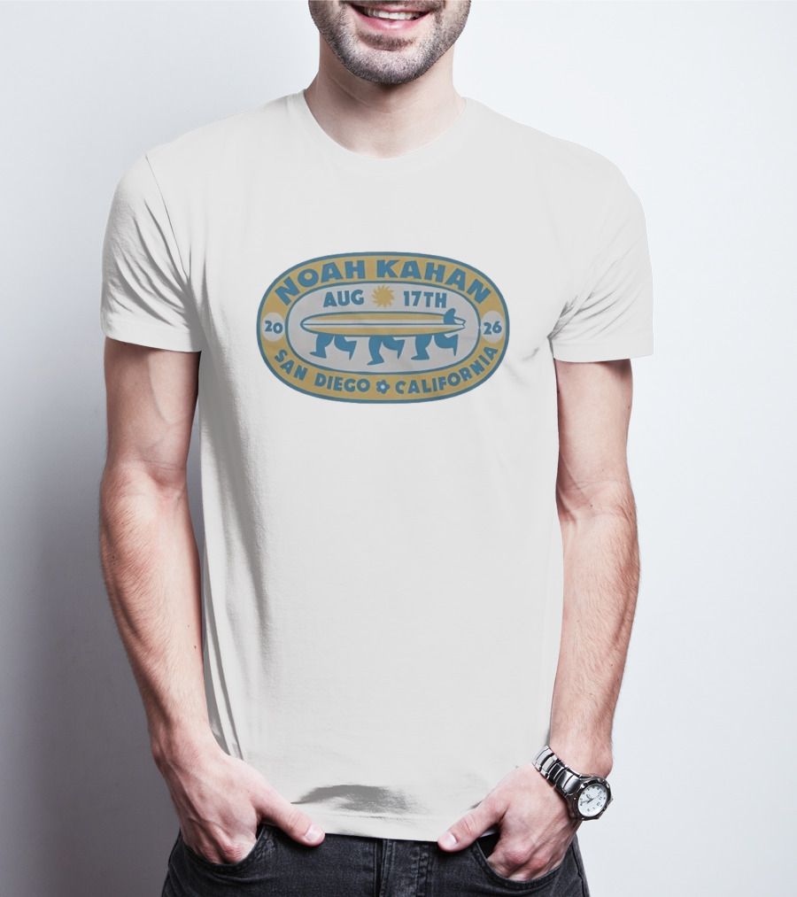 Noah Kahan Aug 17th 2026 San Diego California T-Shirt
