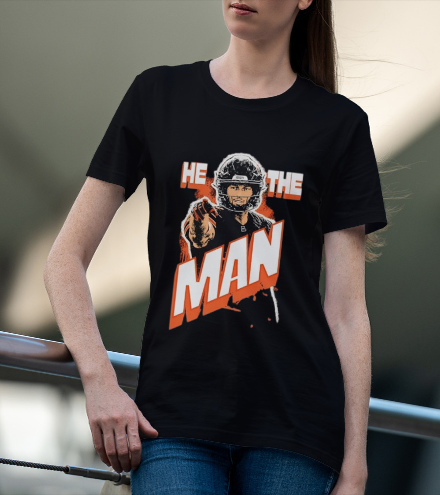 Caleb Williams He The Man Chicago Bears Fan T-Shirt