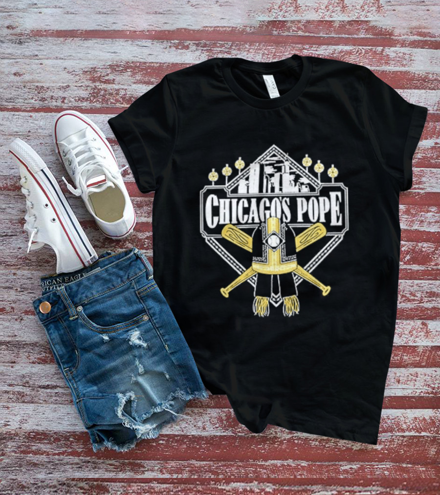 Chicago White Sox Chicago's Pope Baseball Crossed Bats T-Shirt