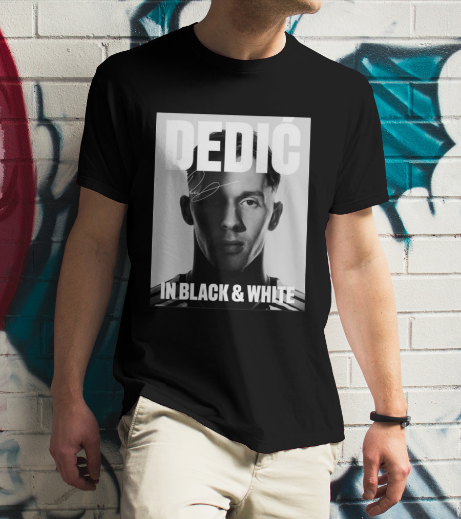 Dedić In Black & White Monochrome T-Shirt