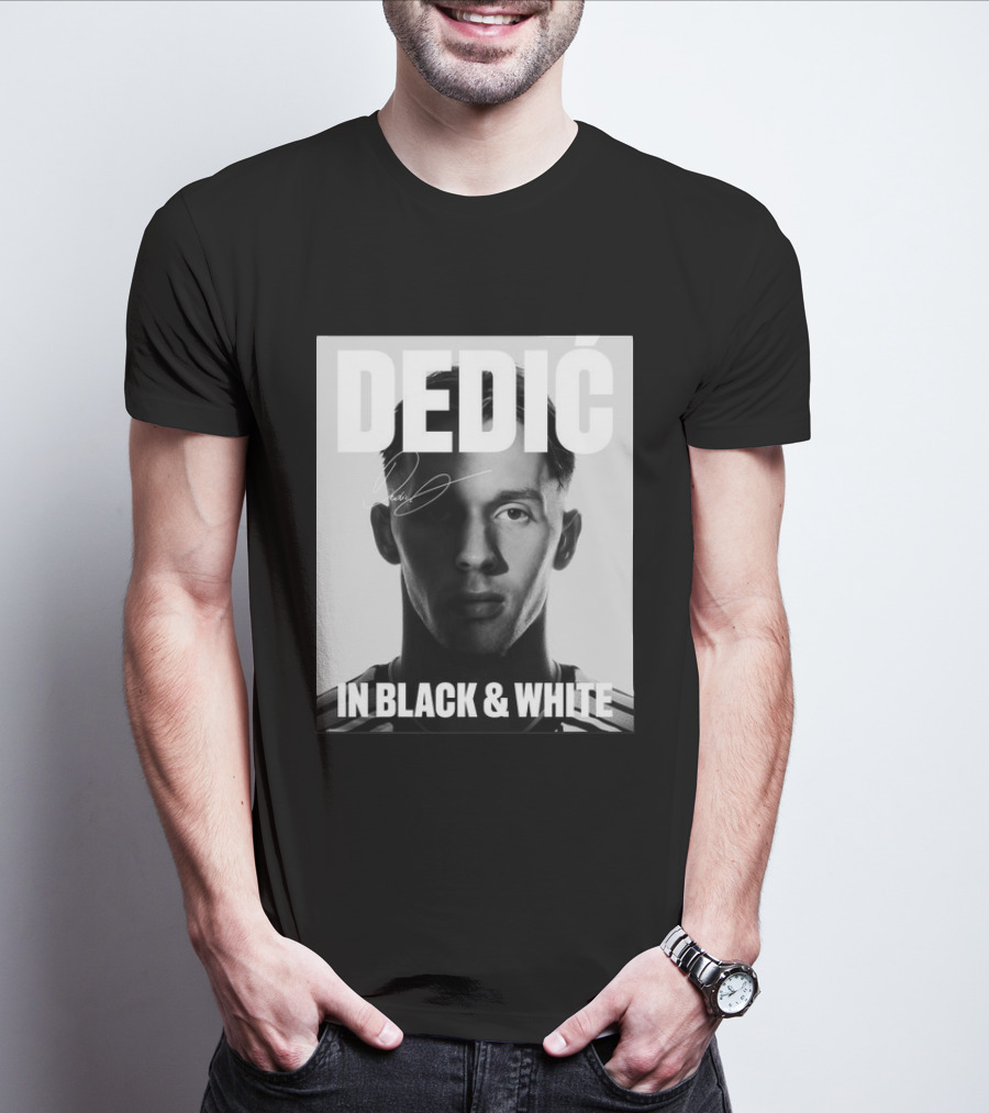 Dedić In Black & White Monochrome T-Shirt