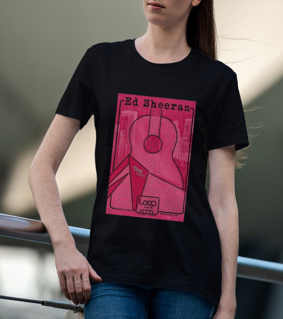 Ed Sheeran Loop Tour August 15 2026 U.S. Bank Stadium Minneapolis MN T-Shirt