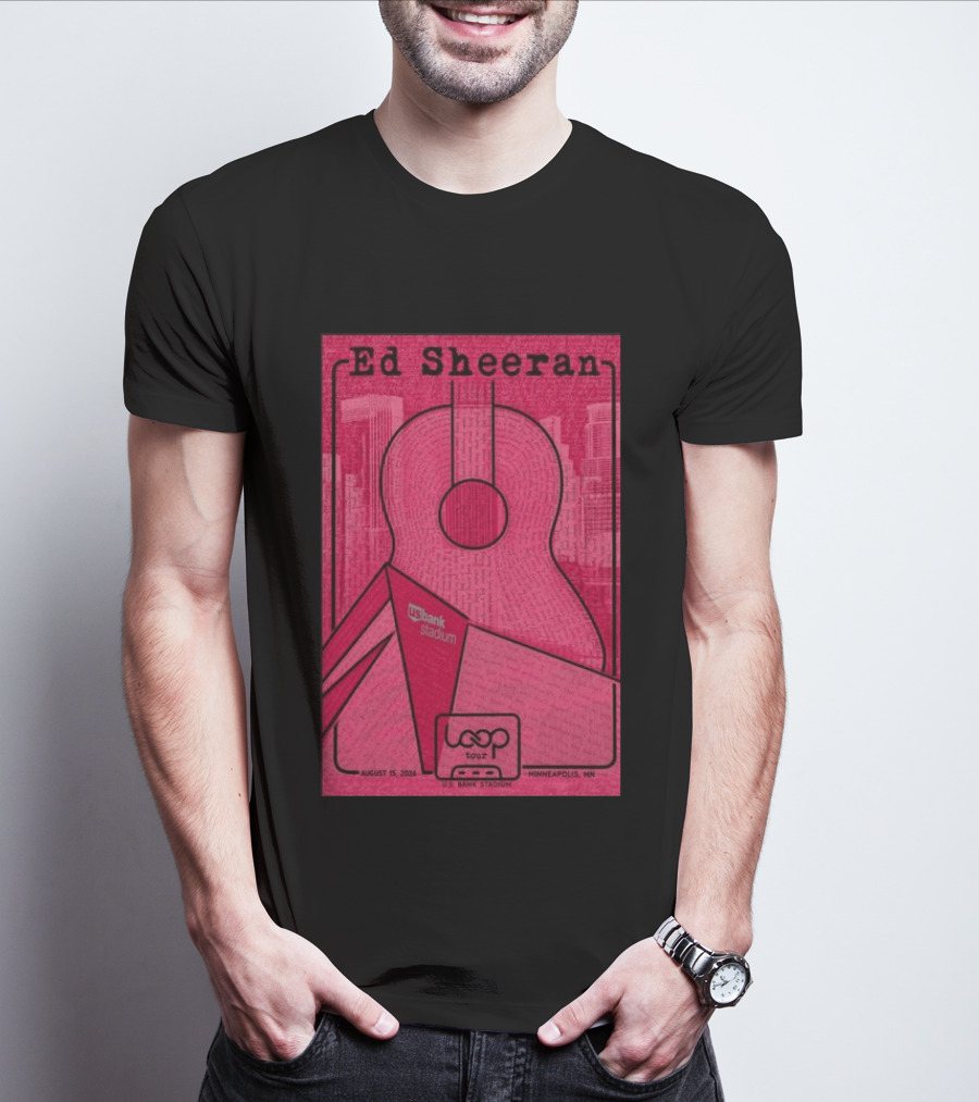 Ed Sheeran Loop Tour August 15 2026 U.S. Bank Stadium Minneapolis MN T-Shirt