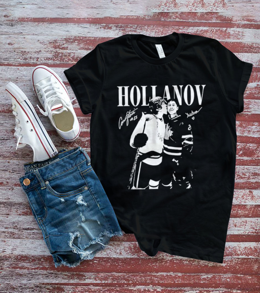 Hollanov Comorston Hudson No 87 Autographs T-Shirt