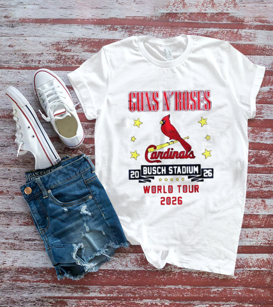 Guns N' Roses Busch Stadium St Louis Cardinals World Tour 2026 T-Shirt