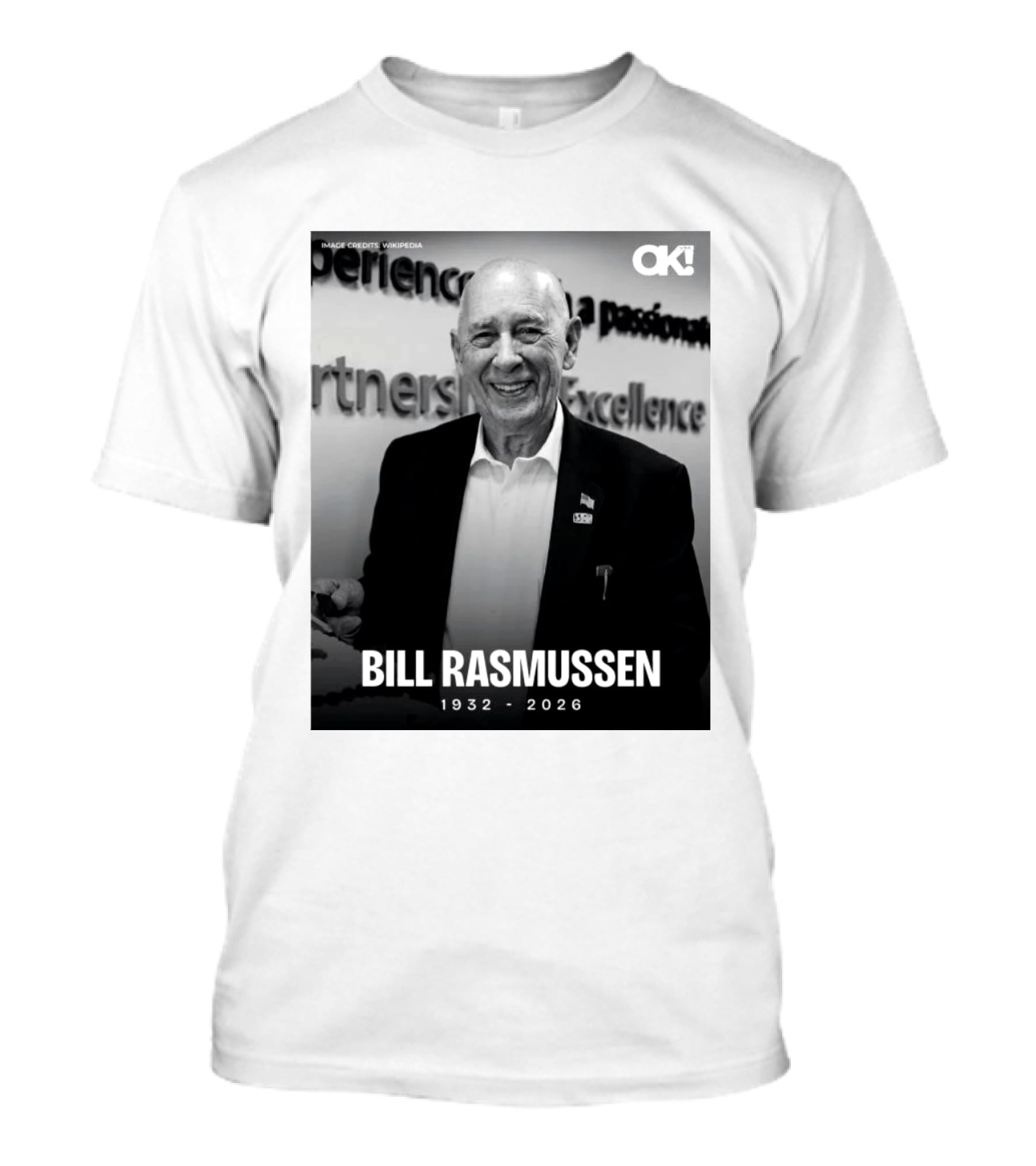 Rip Bill Rasmussen 1932 2026 Partnership Excellence Image Credits Wikipedia T-Shirt