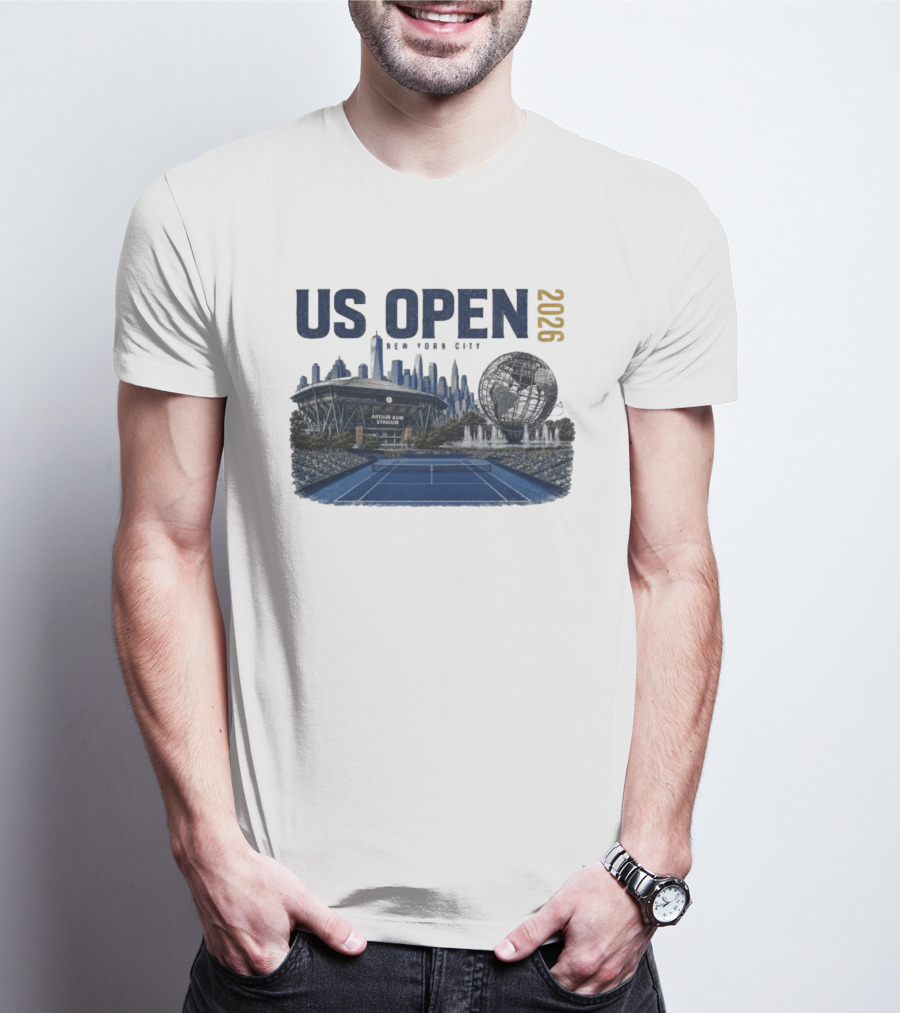 US Open 2026 New York City Arthur Ashe Stadium Flushing Meadows T-Shirt