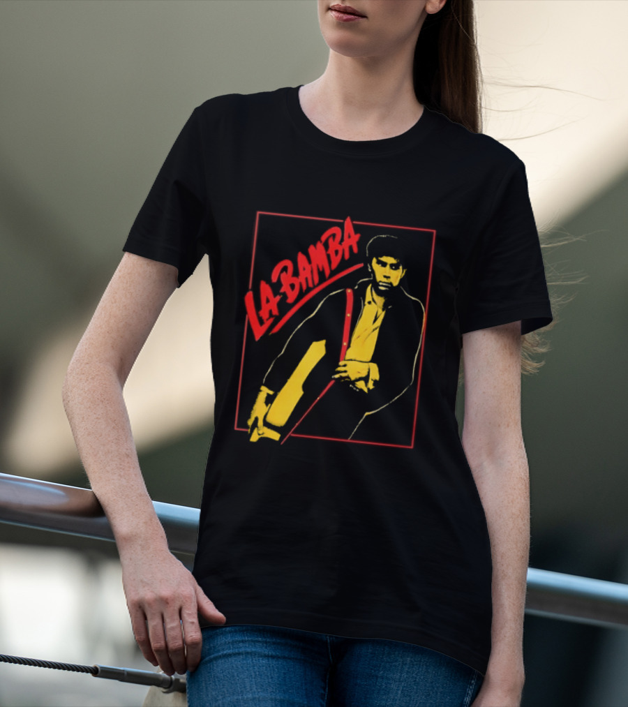 Ritchie Valens La Bamba Rock And Roll Iconic Yellow Red T-Shirt