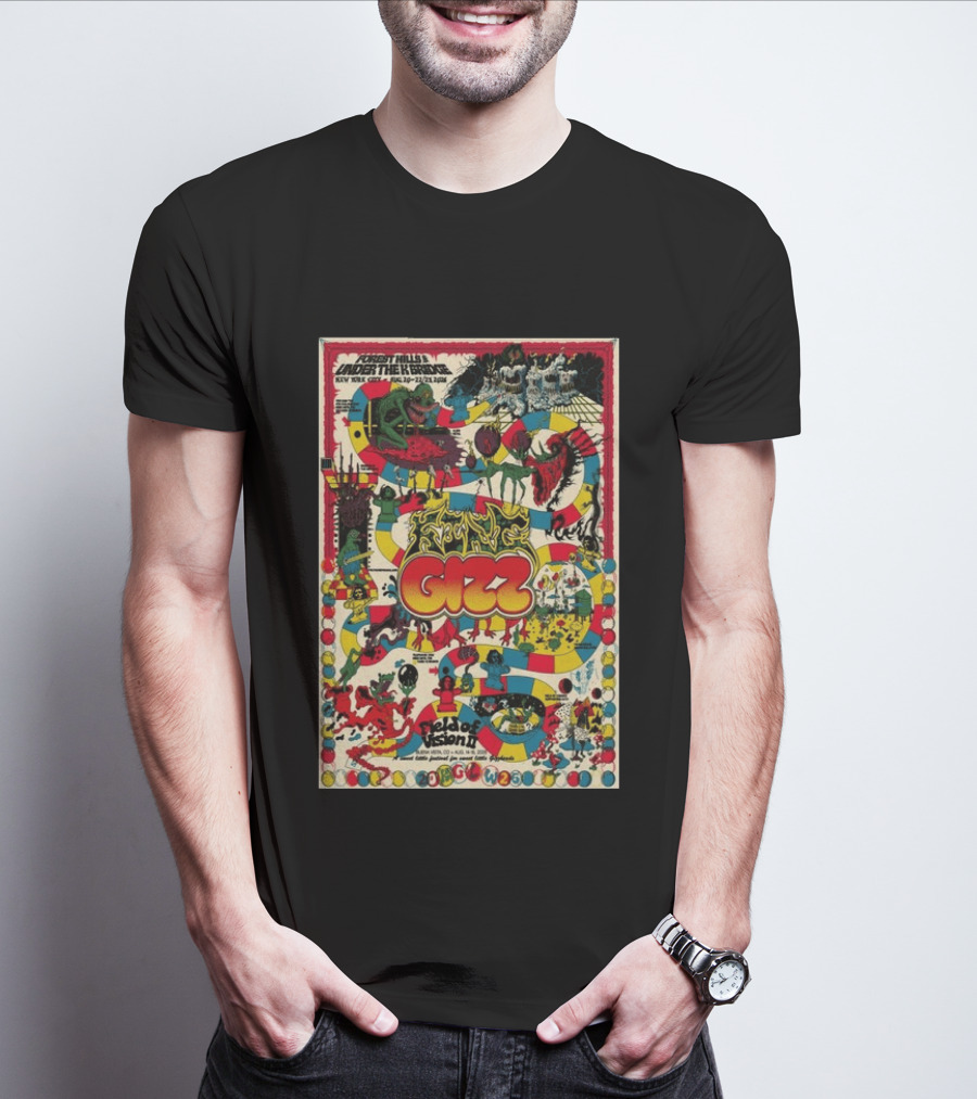 Goose Aug 18 2026 Commodore Ballroom Vancouver BC Flying Gizz Field Of Vision New York City Forest Hills Under The Rainbow T-Shirt