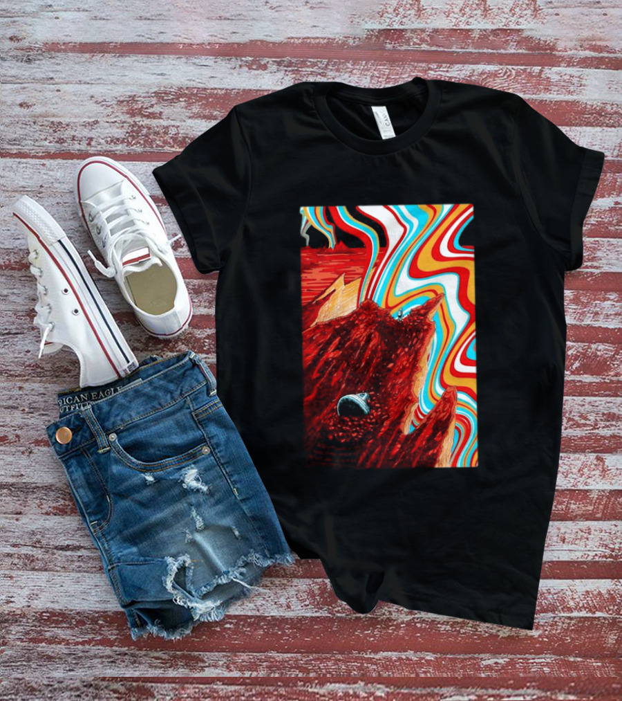 Gov't Mule Livingston MT August 18 2026 Event Psychedelic Swirls Alien Landscape T-Shirt