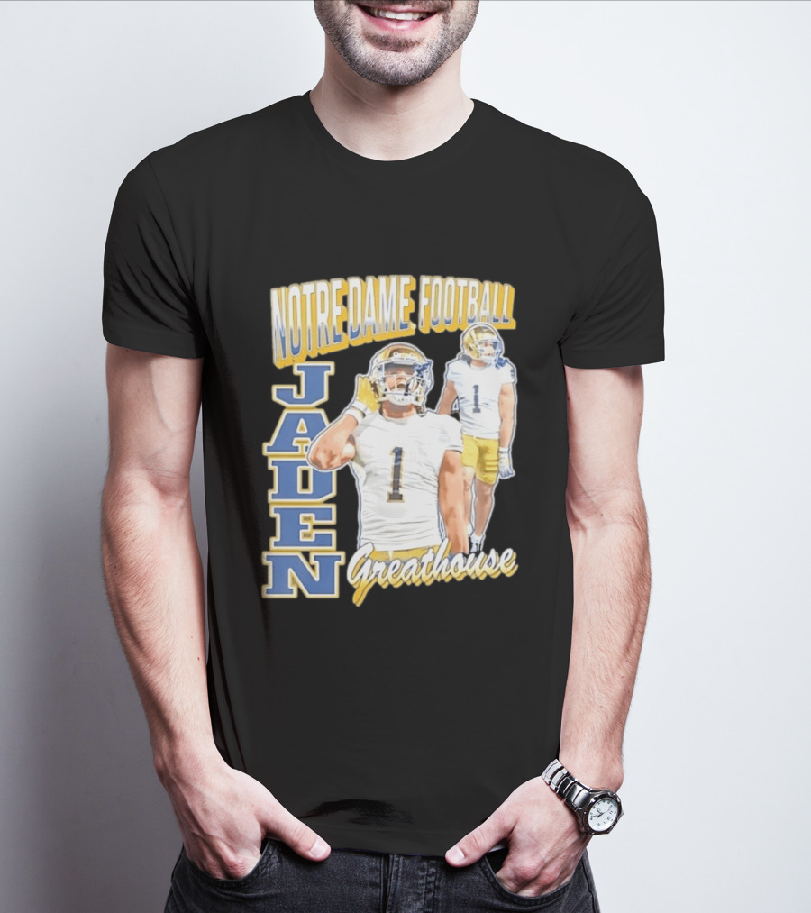 Notre Dame Football Jaden Greathouse 1 Fighting Irish T-Shirt