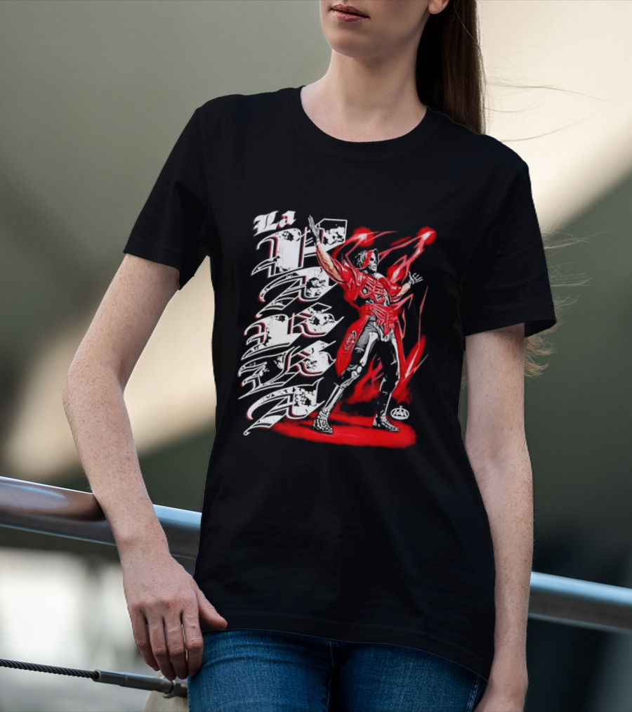 La Parka AAA Lucha Libre Legend Skeleton Warrior Action Hero T-Shirt