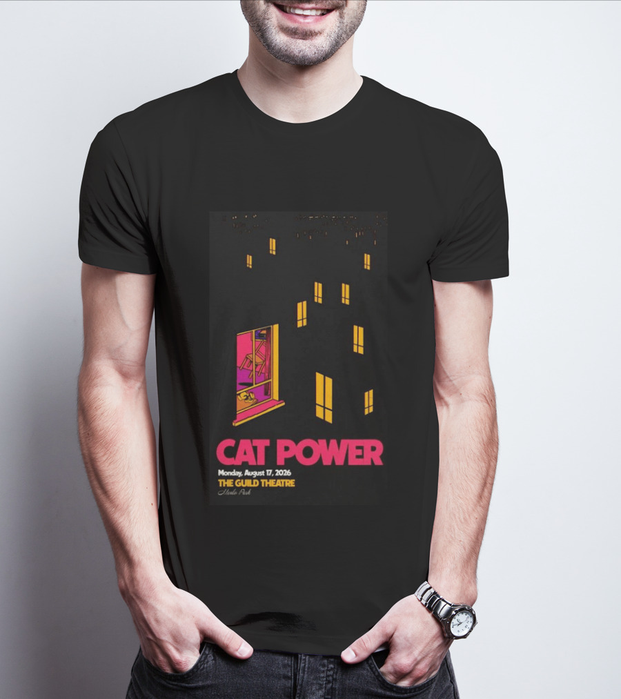 Cat Power Menlo Park August 17 2026 Guild Theatre Concert T-Shirt