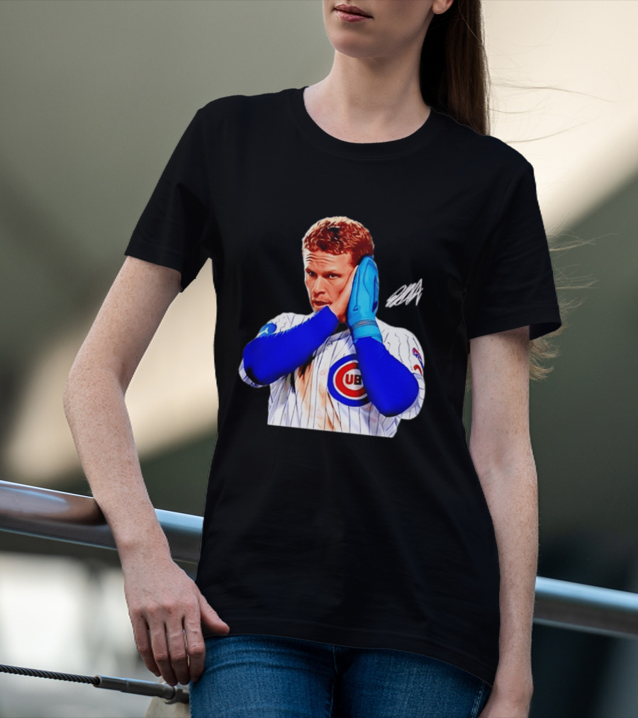 Ian Happ Chicago Cubs MLB Baseball Player With Cubs T-Shirt
