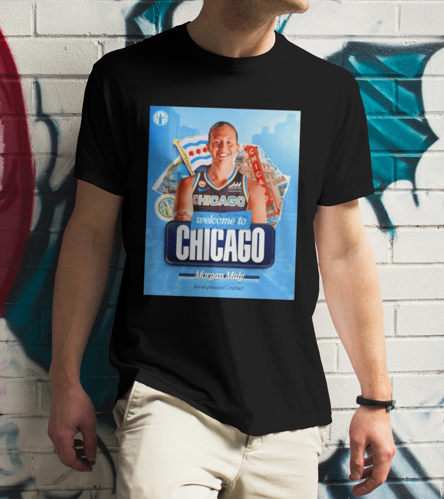 Welcome To Chicago Morgan Maly Developmental Contract Basketball Jersey T-Shirt