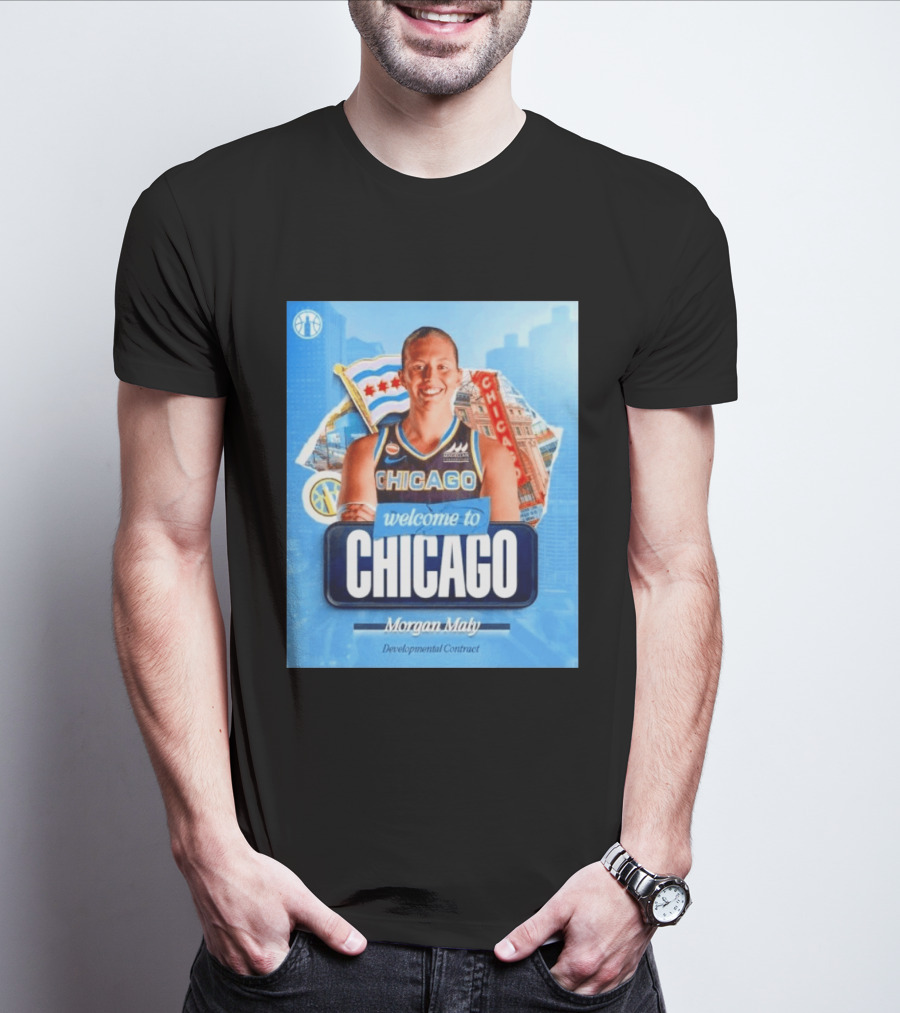 Welcome To Chicago Morgan Maly Developmental Contract Basketball Jersey T-Shirt