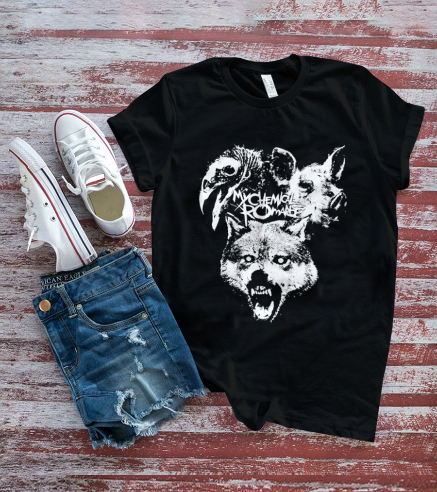 My Chemical Romance Wolf Vulture Pig MCR Band T-Shirt