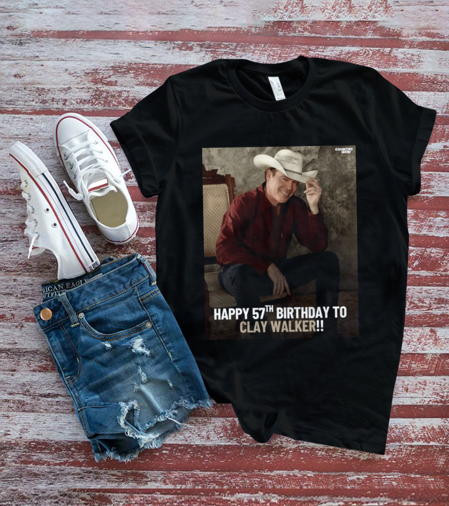Clay Walker Celebrates Turning 57 In Classic Country T-Shirt