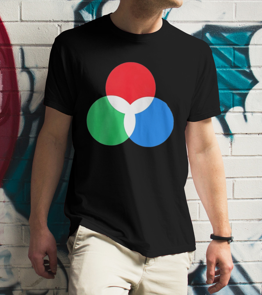 RGB Color Model Venn Diagram Red Green Blue T-Shirt