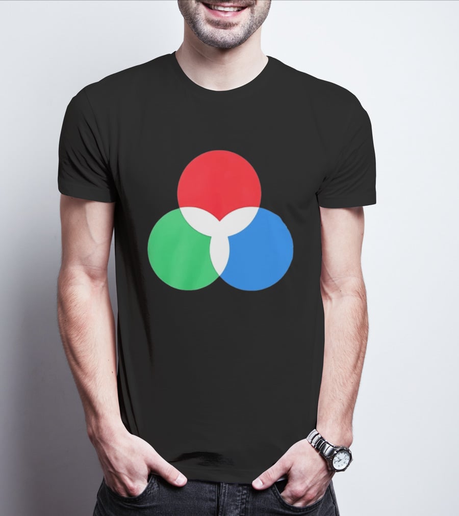 RGB Color Model Venn Diagram Red Green Blue T-Shirt