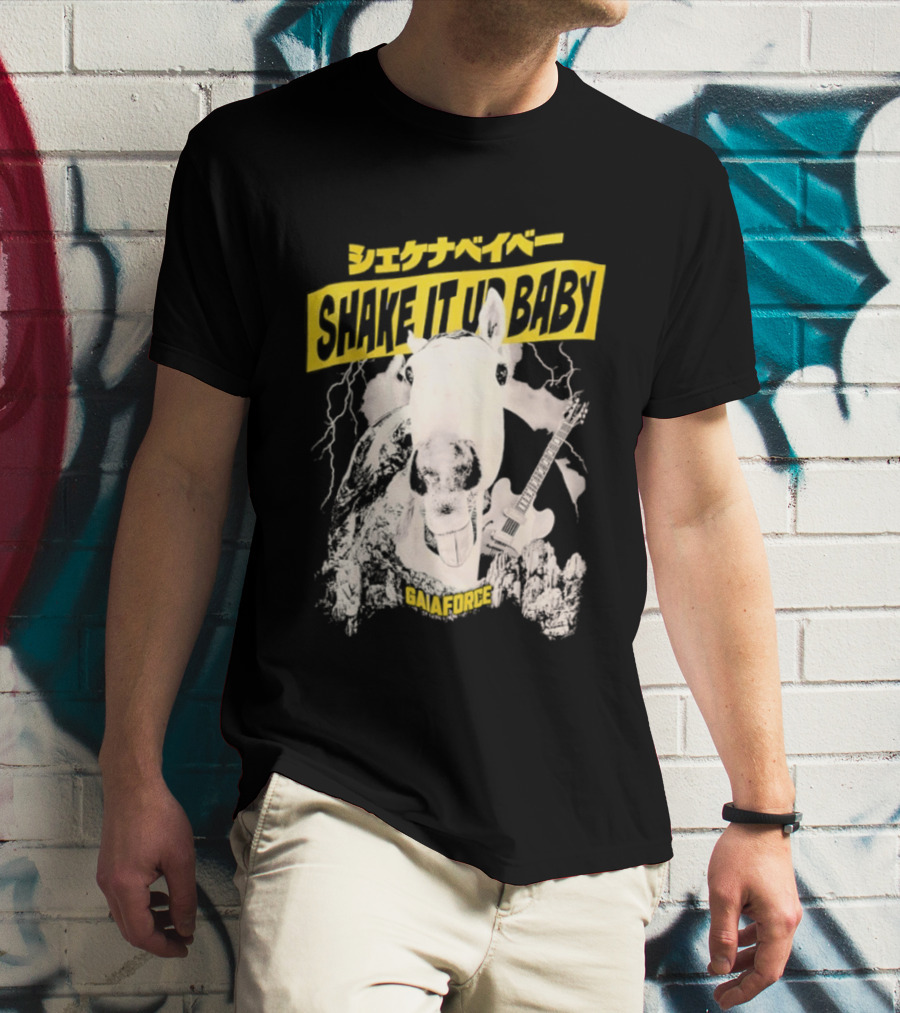 Shake It Up Baby Gaiaforce Horse Electric Guitar T-Shirt