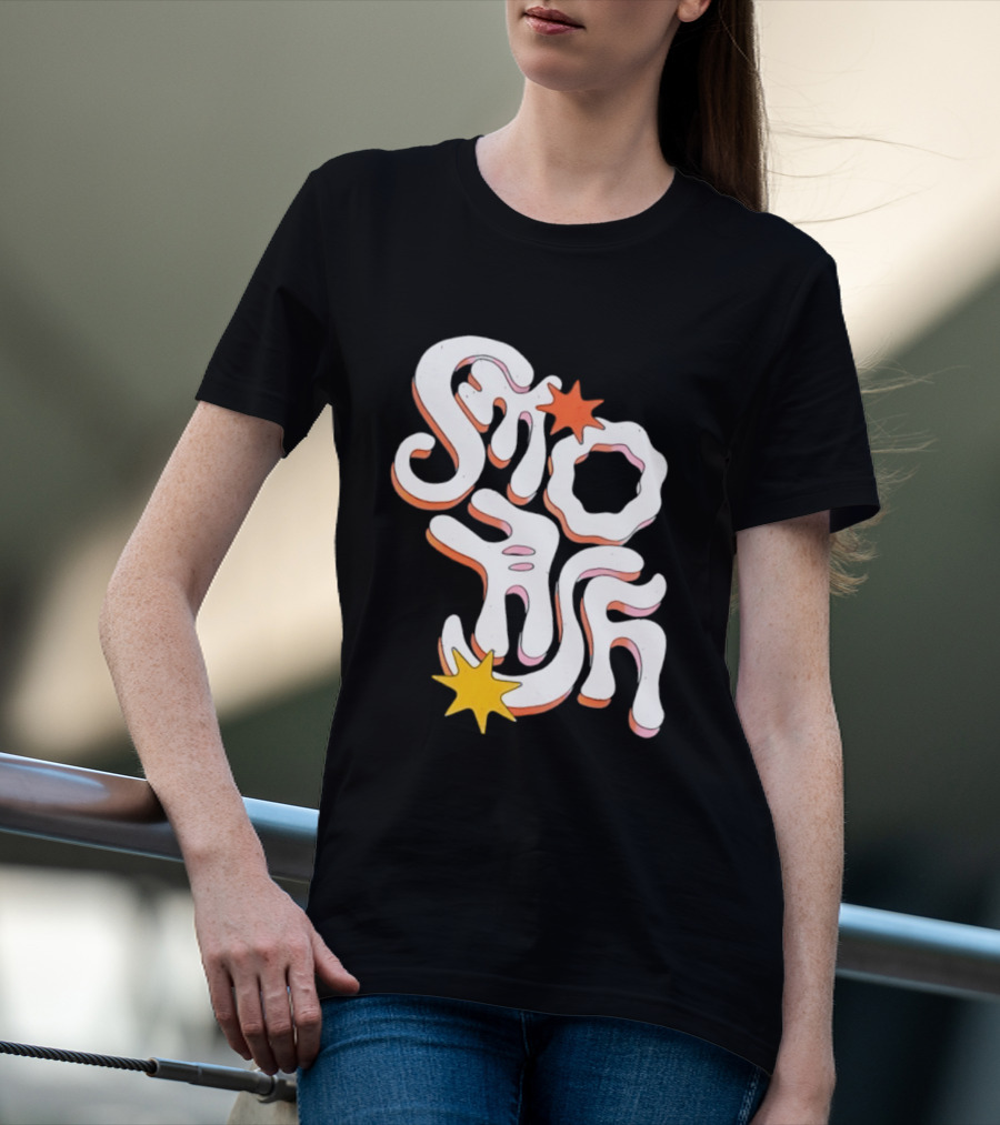 Stash Groovy 70s Retro Psychedelic Style With Stars T-Shirt