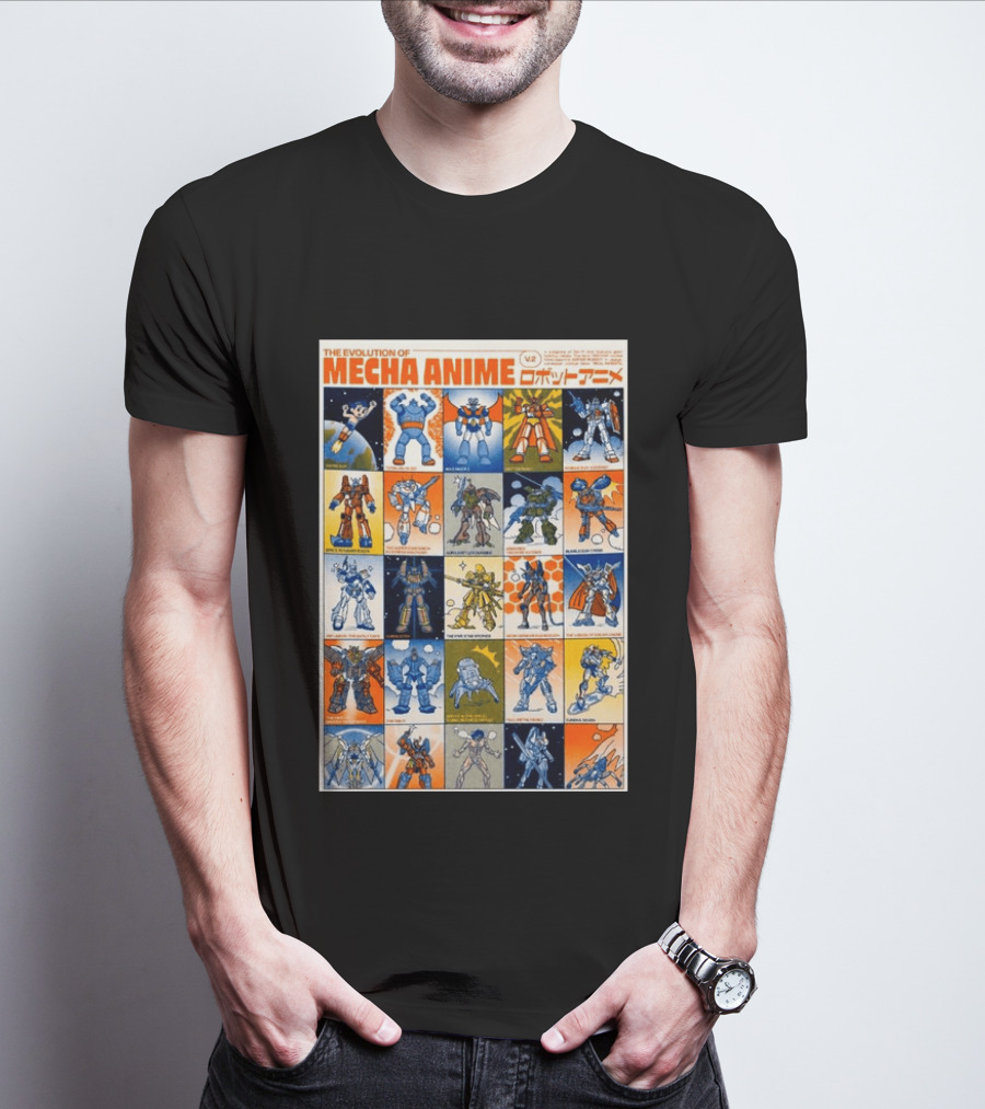 The Evolution Of Mecha Anime V.2 T-Shirt