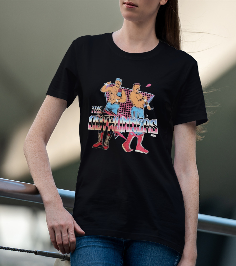 The Outrunners AEW Wrestling Tag Team Retro Fashion T-Shirt