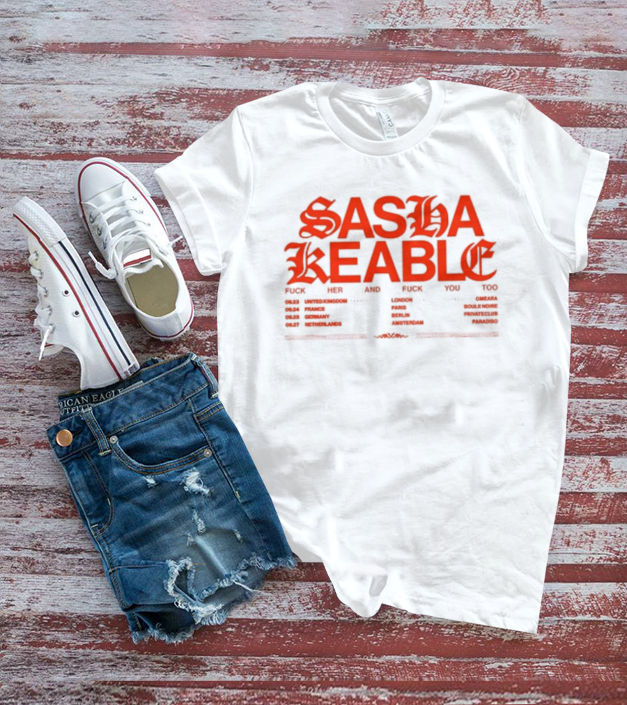Sasha Keable 2024 Tour Dates And Locations List T-Shirt