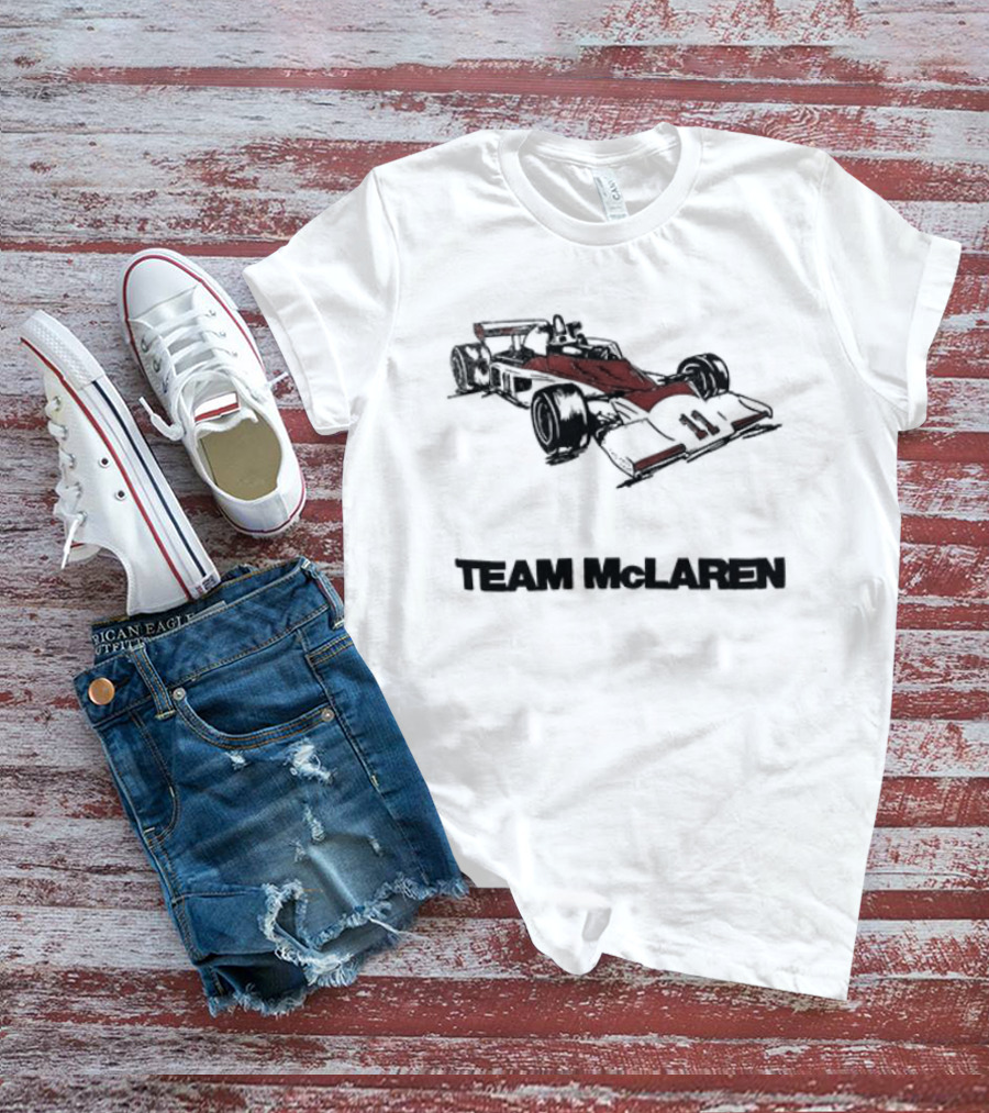 Team McLaren 1976 Car Racing Vintage Formula One Racing Car T-Shirt