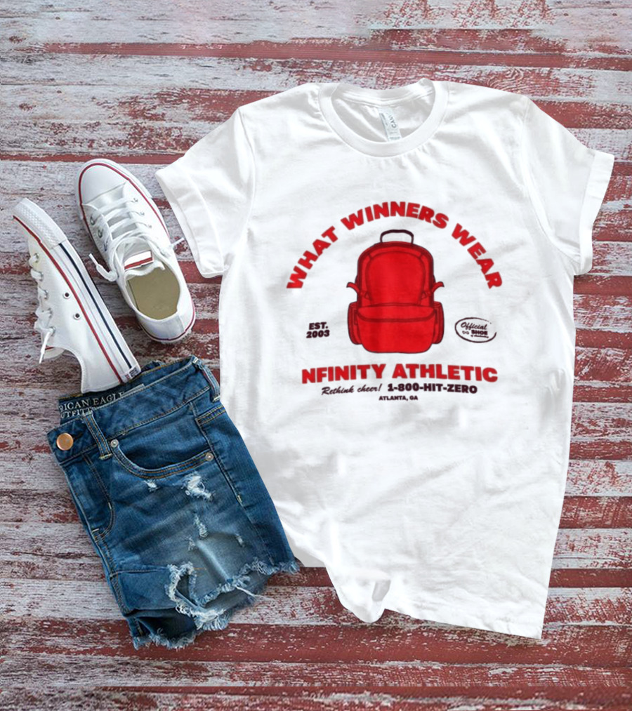 Nfinity Athletic What Winners Wear Backpack Established 2005 Red Rethink Atlanta T-Shirt