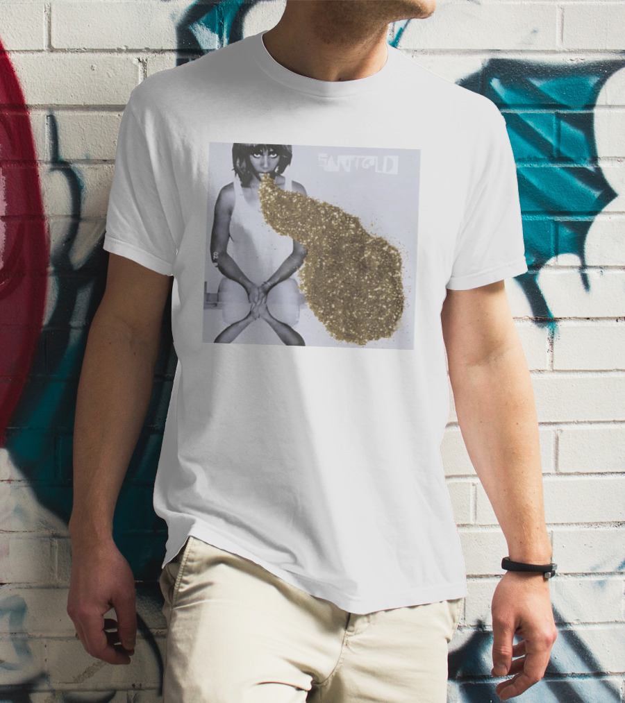 Santigold Gold Glitter Album Cover T-Shirt