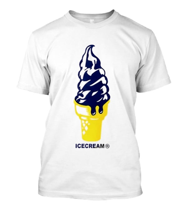 Trevor Goosby Icecream Soft Serve Brand Yellow Cone T-Shirt