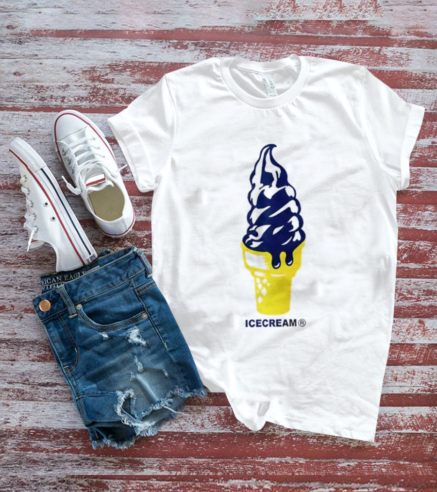 Trevor Goosby Icecream Soft Serve Brand Yellow Cone T-Shirt