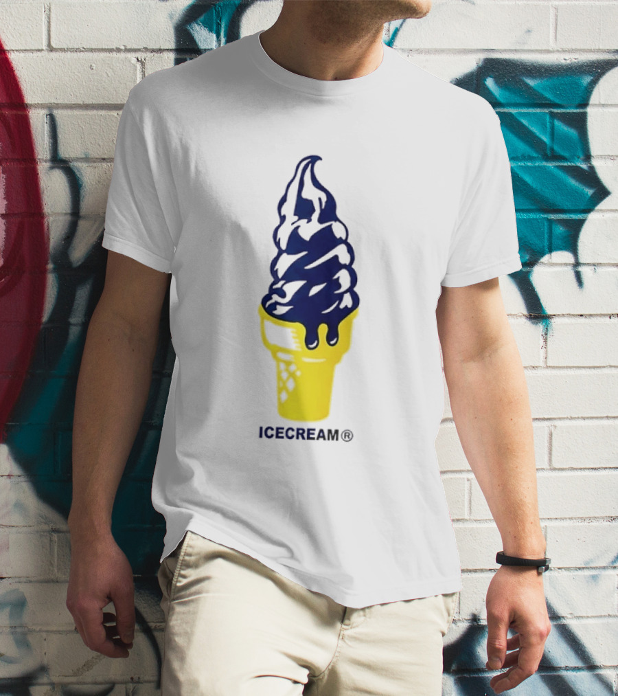 Trevor Goosby Icecream Soft Serve Brand Yellow Cone T-Shirt