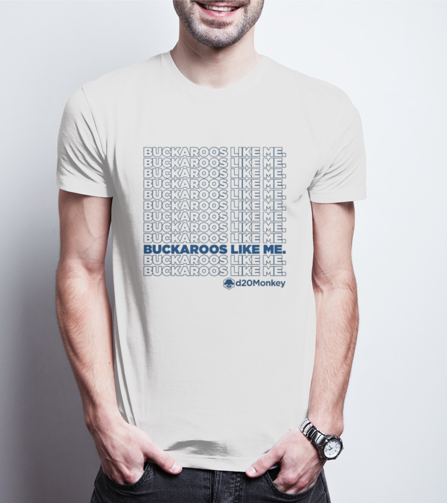 Buckaroos Like Me D20Monkey Cowboy Western T-Shirt