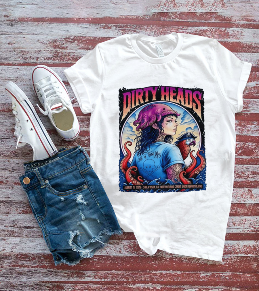 Dirty Heads One Of Those Days Tour 2026 Chula Vista Concert T-Shirt