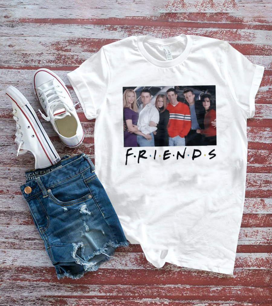 Friends Cast Group 90s Sitcom Rachel Green T-Shirt