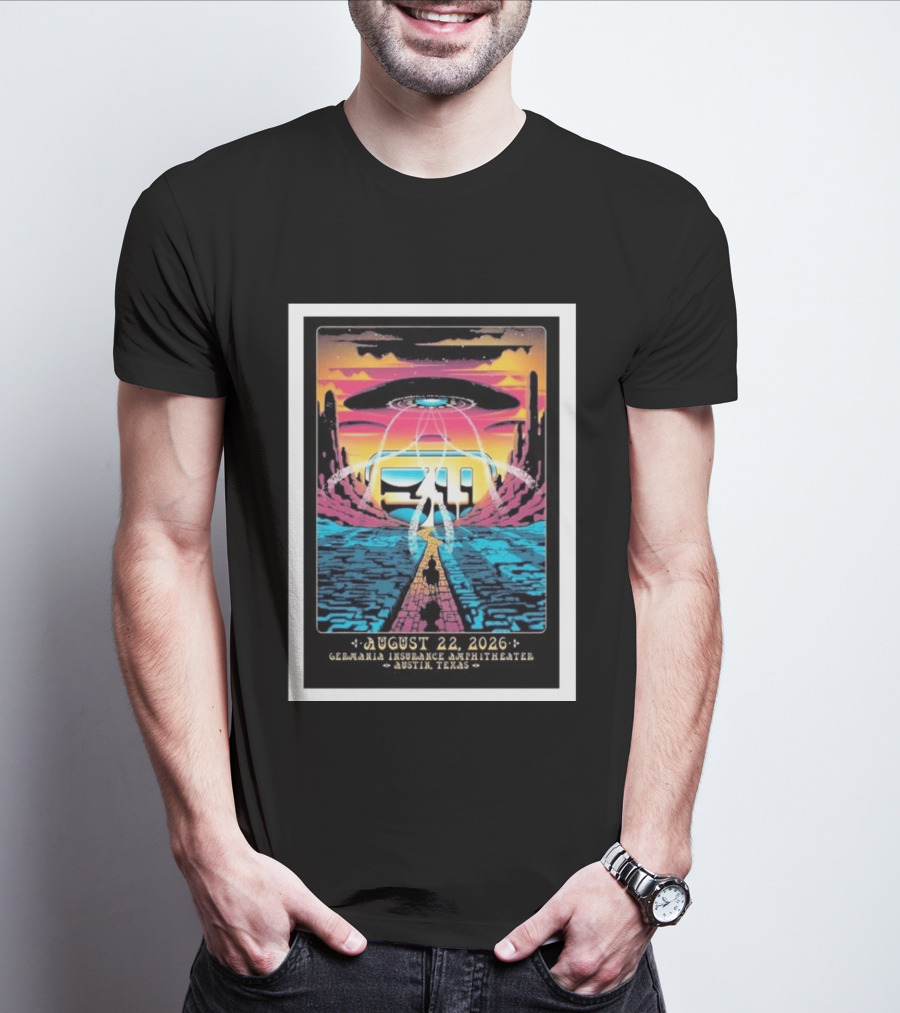 311 Band Live At Germania Insurance Amphitheater Austin Texas August 22 2026 Event T-Shirt