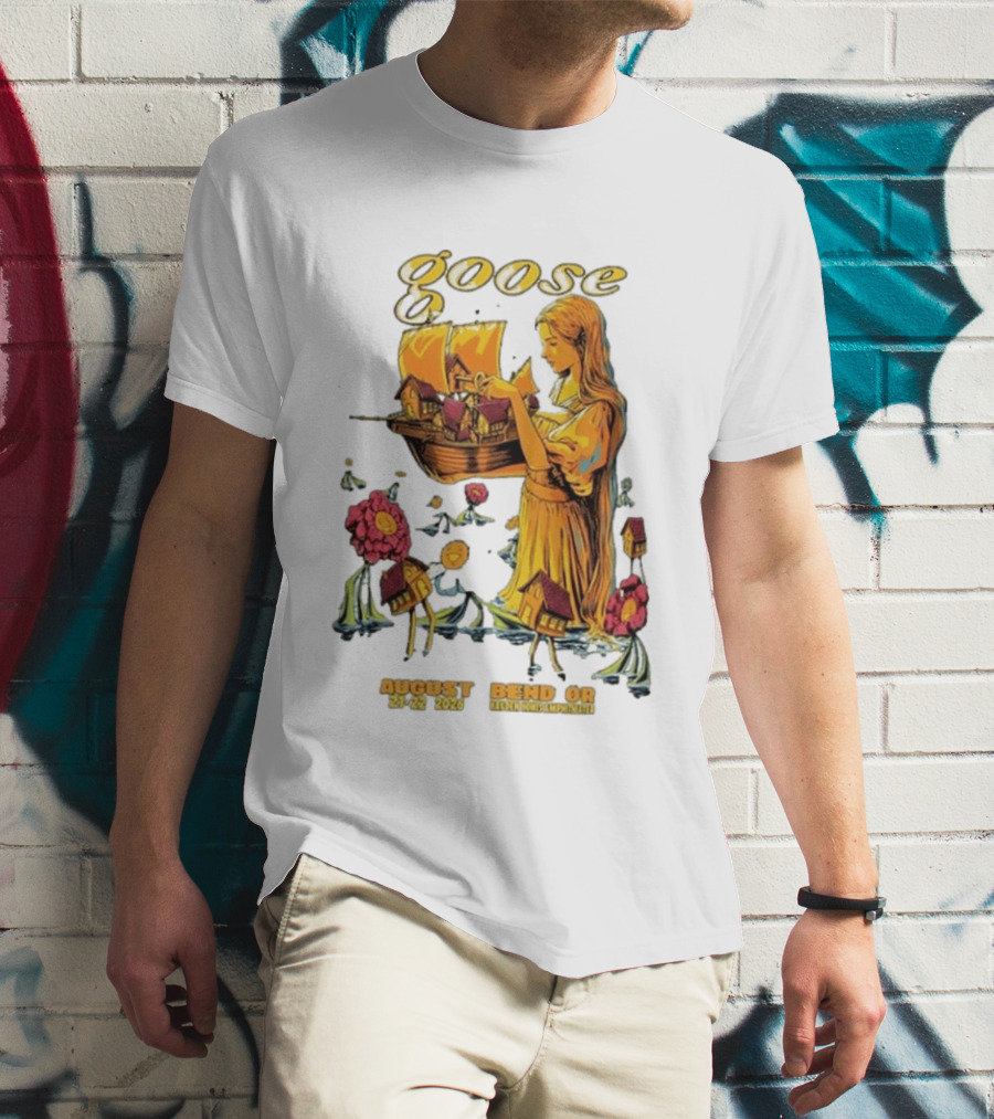 Goose Bend OR August 21 22 2026 Tour Goose Interdimensional Pizza Event T-Shirt