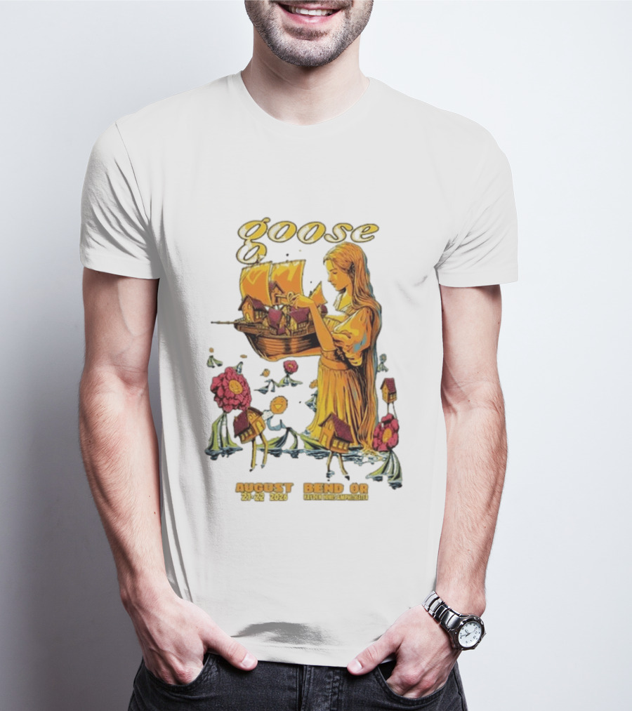 Goose Bend OR August 21 22 2026 Tour Goose Interdimensional Pizza Event T-Shirt