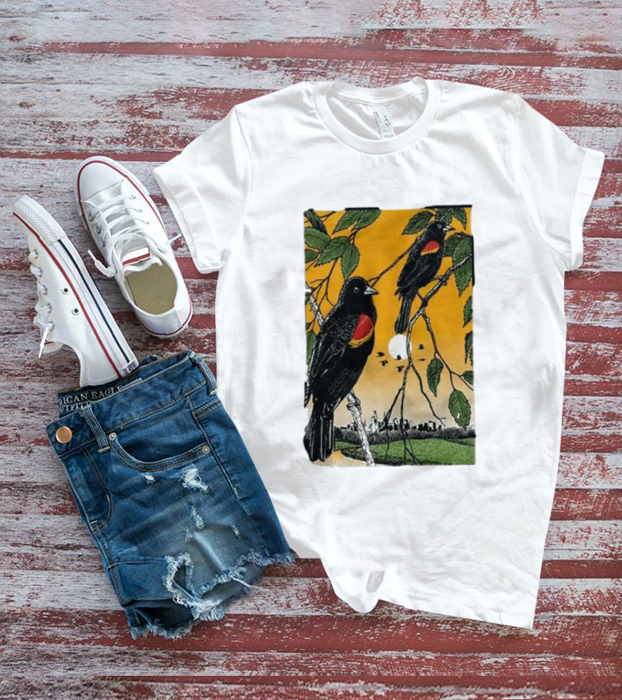 Gregory Alan Isakov Philadelphia August 21 2026 Red Winged Blackbirds City Skyline T-Shirt