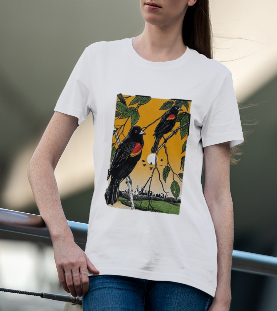 Gregory Alan Isakov Philadelphia August 21 2026 Red Winged Blackbirds City Skyline T-Shirt