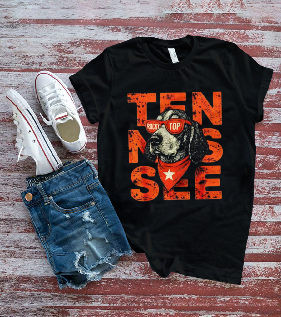 Tennessee Rocky Top Dog Vintage College Football T-Shirt